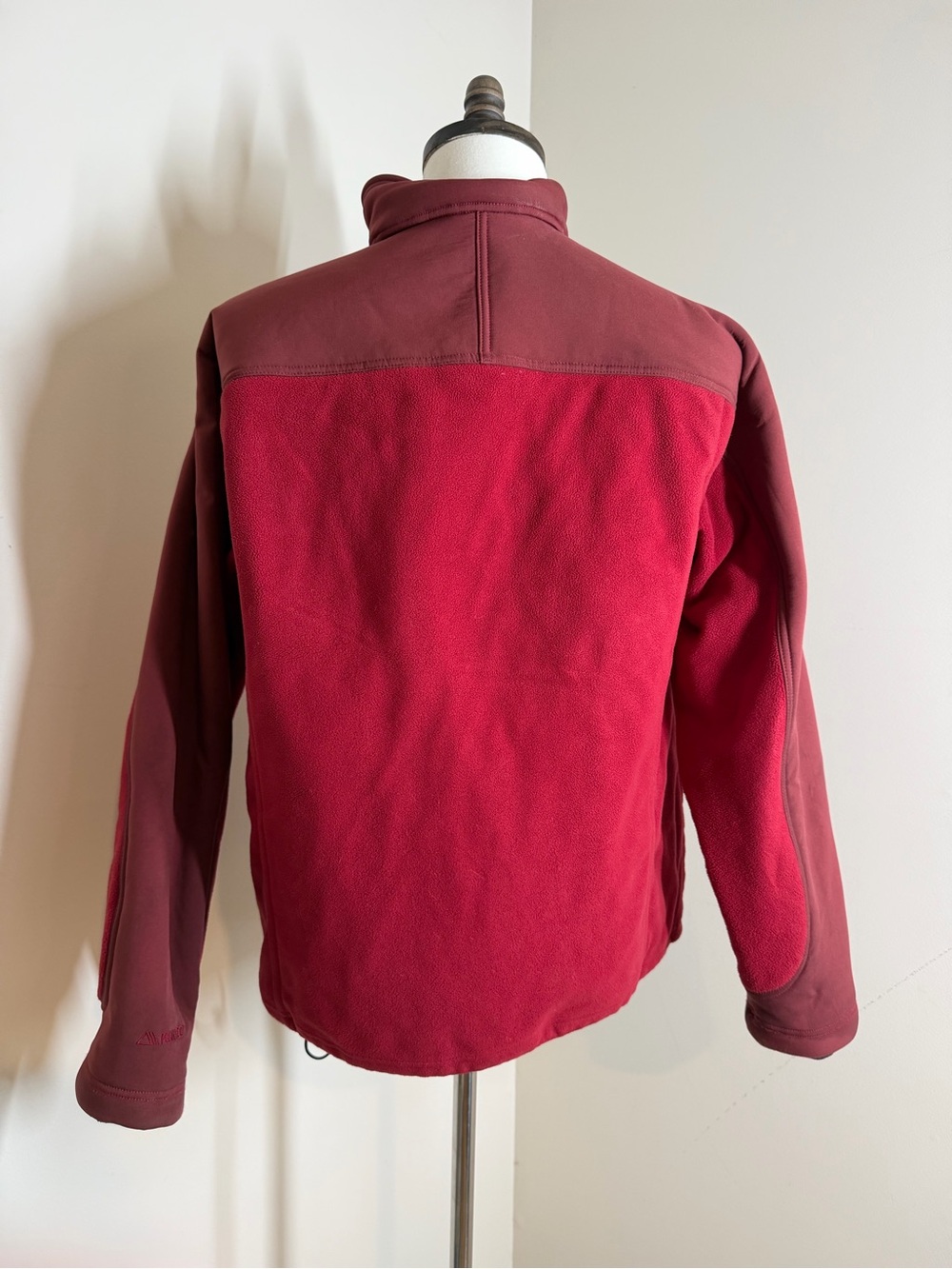 LL Bean Men’s Polartec Thinsulate Soft Shell -SZ L- Burgundy Flex Fleece Jacket - Picture 2 of 9